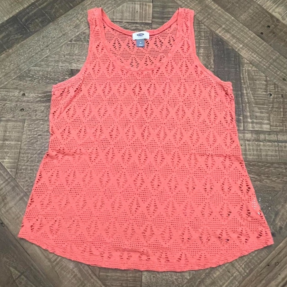 Old Navy Coral Relaxed Tank Top